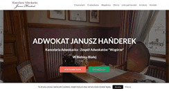 Desktop Screenshot of handerek-adwokat.pl