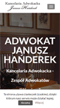 Mobile Screenshot of handerek-adwokat.pl
